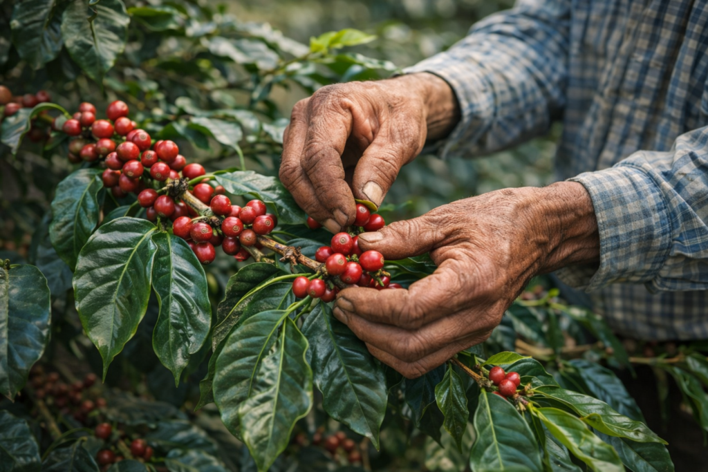 cosecha de cafe